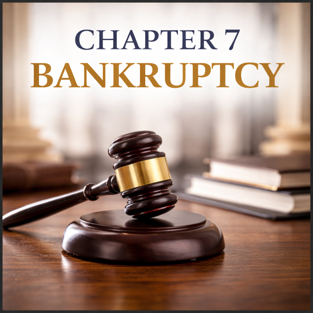 Lawyer advising individual on filing Chapter 7 bankruptcy