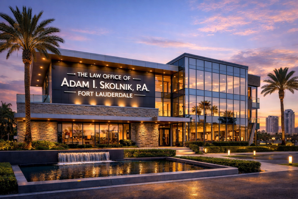 Bankruptcy lawyer meeting with an individual in Fort Lauderdale